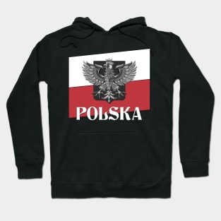 POLSKA - Poland Flag and Shield Hoodie